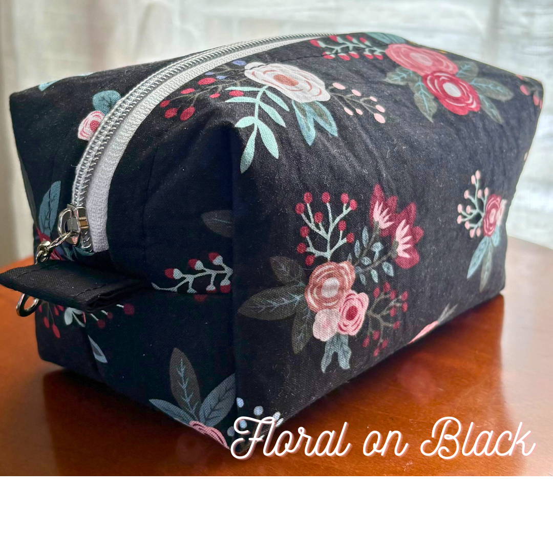 Small Boxy Bag – Handcrafted Zip Pouch