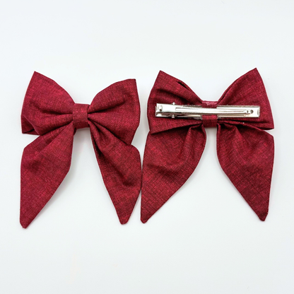 Hair Bows – Cotton Bow Clip for Women & Girls (Multiple Sizes)